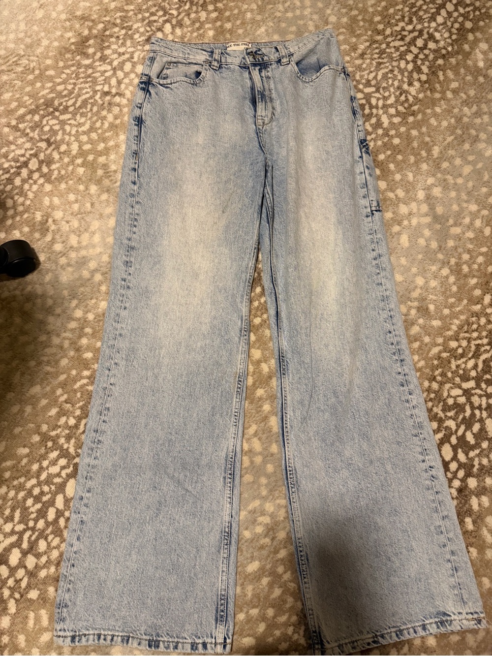 We The Free Light Blue Tinsley Wide Leg Jeans